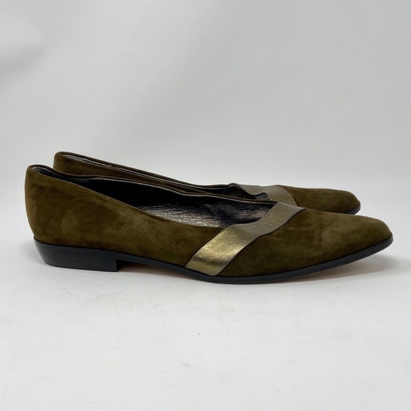 Paloma, Made In Italy, Dark Green Slip On Shoes - Picture 2 of 8